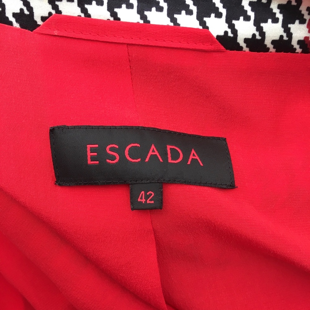 ESCADE MODERN HOUNDSTOOTH SILK JACKET - Picture 3 of 10